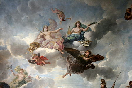 L'Abondance et la Libéralité (1683), château de Versailles, salon de l'Abondance.