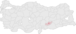 Provinsens läge i Turkiet.