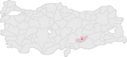 Adıyaman Turkey Provinces locator.png