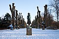 Februar:Statue von Adam Oehlenschläger im Park Søndermarken in Frederiksberg