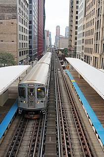 Chicago Illinois Etats-unis Mai 12 2018 : Pistes Avec Commutateurs Et  Trains Dans Le Centre-ville De Chicagos Grant Park Photo stock éditorial -  Image du fond, ville: 252153873