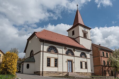 Adelshofen, Tauberzell, Evangelische Kirche 20160424 001