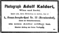 regiowiki:Datei:Adolf Kaldori Anzeige 1890.png