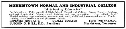 Typical advertisement found in The Crisis magazine (1931). Advertisement from The Crisis magazine, 1931.JPG