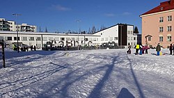 Jyväskylän kristillinen koulu talvella 2021.