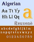 Thumbnail for Algerian (typeface)