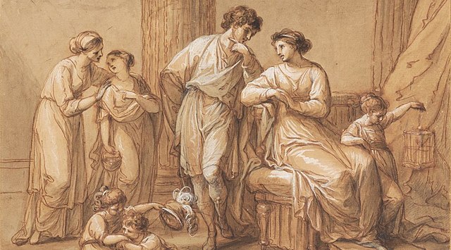 Angelica Kauffmann, Aemilius Paullus and his family, by 1783.