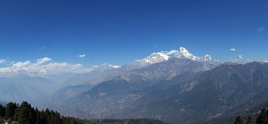 Masiv Annapurne iz Poon Hilla