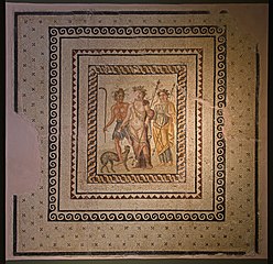 Drunken Dionysos mosaic