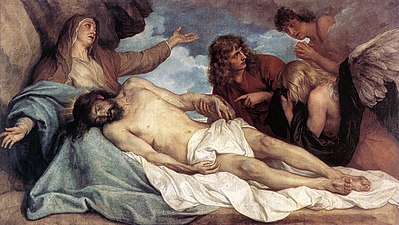 The Lamentation over the dead Christ by Anthony van Dyck. c. 1635