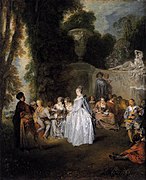 Watteau - Fêtes Vénitiennes (1719)