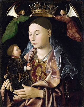 <i>Salting Madonna</i> Painting attributed to Antonello da Messina
