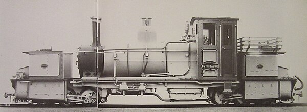 One of the Garratt locomotives supplied to the Arakan Light Railway