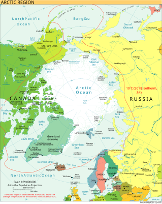 Location map Arctic