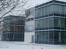 Der Sitz von Augsburg Airways in Hallbergmoos bei München