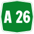 Autostrada A26 Italia.svg