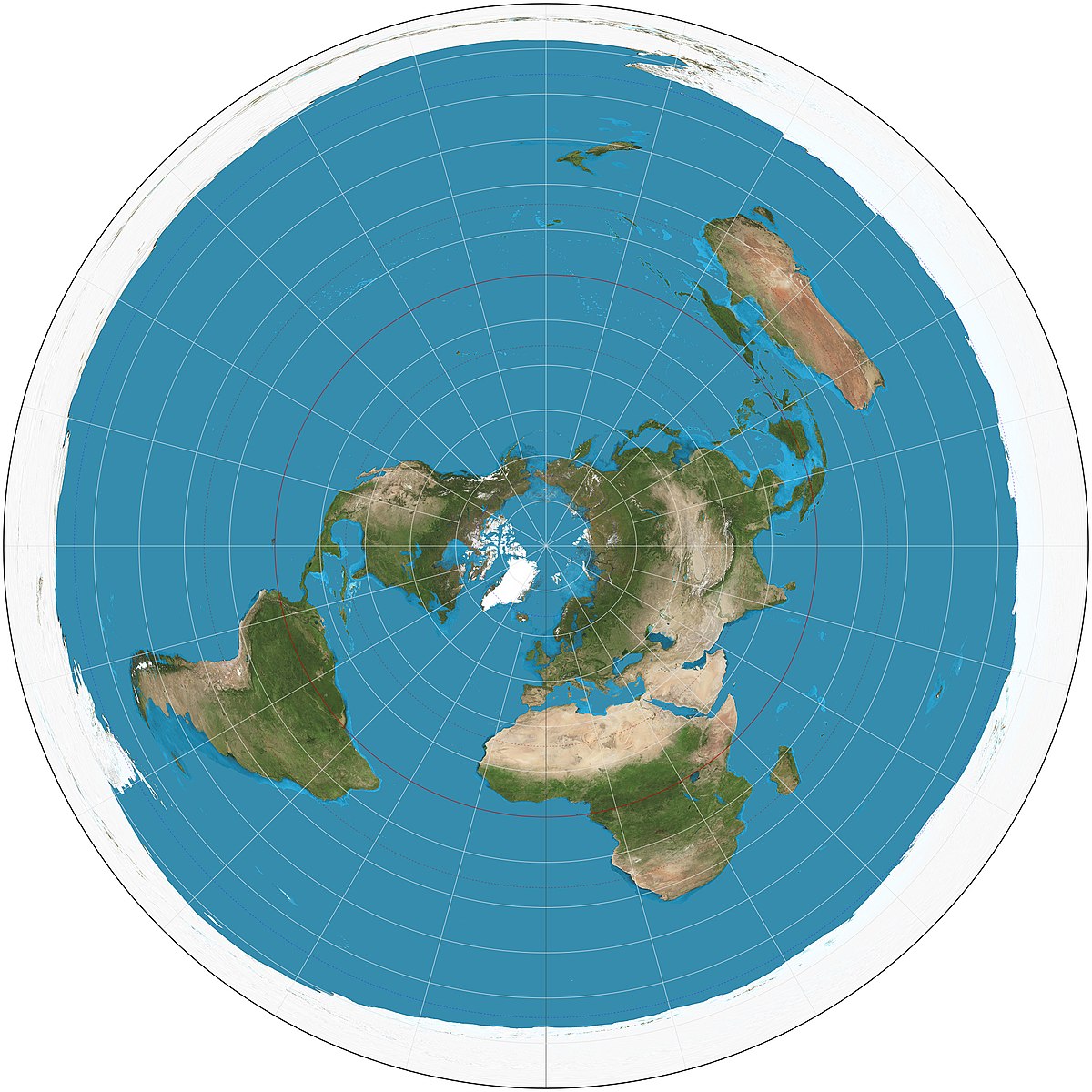 Azimuthal Equidistant Projection Wikipedia