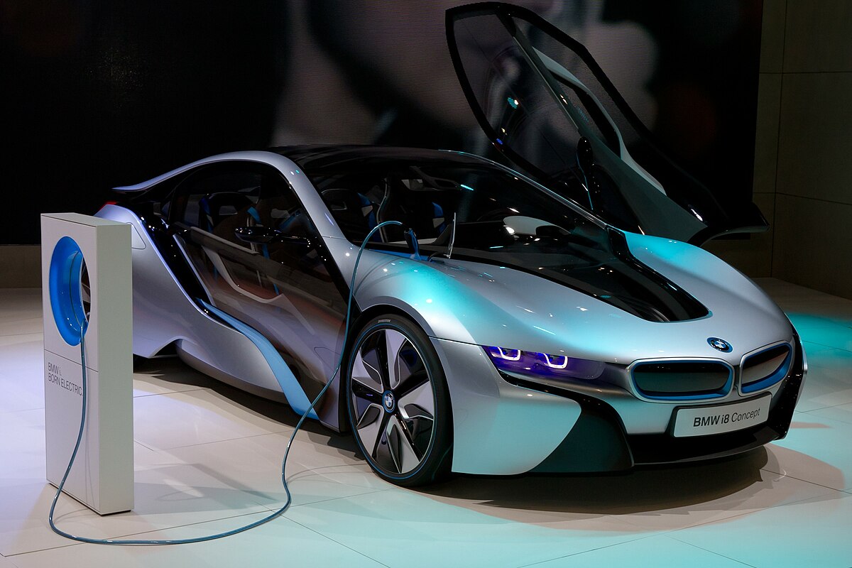 BMW i8 с подсветкой