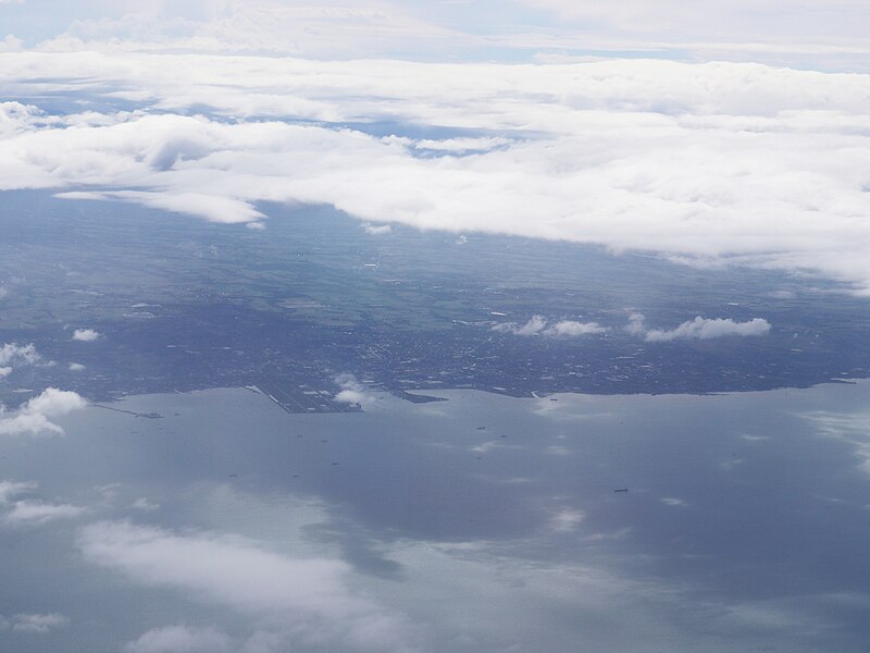 File:Bacolod City coast from air (Negros Occidental; 01-21-2023).jpg