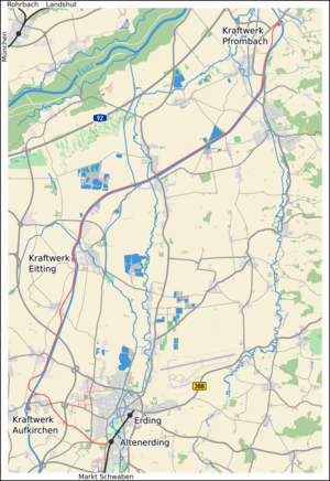 Section of the Altenerding – Pfrombach railway line