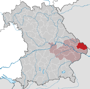 Li position de Subdistrict Freyung-Grafenau in Bavaria