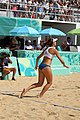 Deutsch: Beachvolleyball bei den Olympischen Jugendspielen 2018; Tag 11, 17. Oktober 2018; Jungen, Spiel um Platz 3 – USA (Devon Newberry/Lindsey Sparks)-Norwegen (Emilie Olimstad/Frida Berntsen) 1:2 (21–1/13–21/9–15) English: Beach volleyball at the 2018 Summer Youth Olympics at 17 October 2018 – Bronze Medal Match – USA (Devon Newberry/Lindsey Sparks)-Norway (Emilie Olimstad/Frida Berntsen) 1:2 (21–1/13–21/9–15)