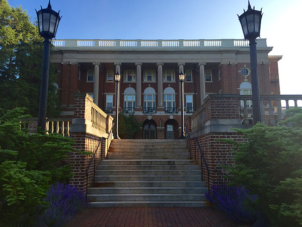 Benedict Hall, an academic building on campus