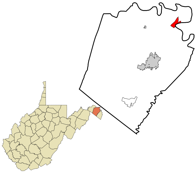 File:Berkeley County West Virginia incorporated and unincorporated areas Falling Waters highlighted.svg