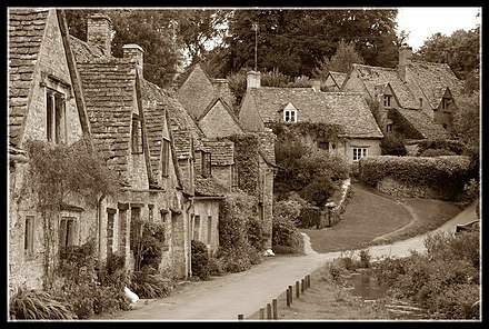 The Arlington Row cottages in Bibury