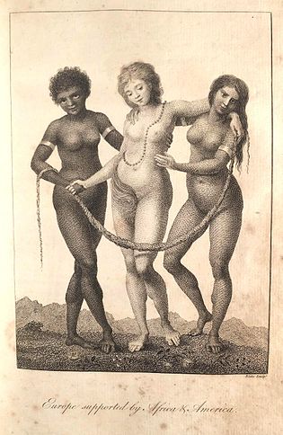 "Europe supported by Africa and America", William Blake, 1796 Blake allegory.jpg