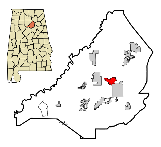 File:Blount County Alabama Incorporated and Unincorporated areas Rosa Highlighted.svg