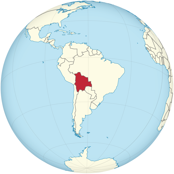 Bolivia on the globe (South America centered).svg