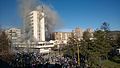 Image 40Tuzla government building burning after anti-government clashes on 7 February 2014 (from Bosnia and Herzegovina)