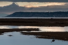 Lily Point, die Südostspitze der Halbinsel, von Norden aus Kanada gesehen