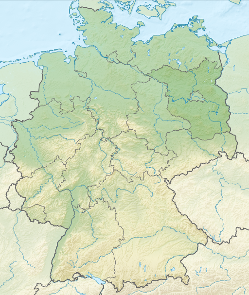 Brandenburg in Germany (relief)