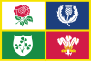 British and Irish Lions flag with no Lion.svg