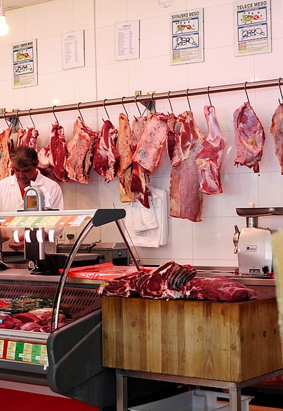 File:Butcher shop at main market in Split.jpg