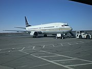 Flair Airlines B737 at Yellowknife Airport