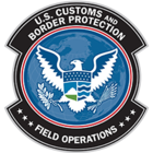 Emblem of CBP Office of Field Operations and left sleeve patch