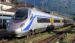 ETR 610 008 ve stanici Domodossola na spoji CIS 35 Geneve-Milano