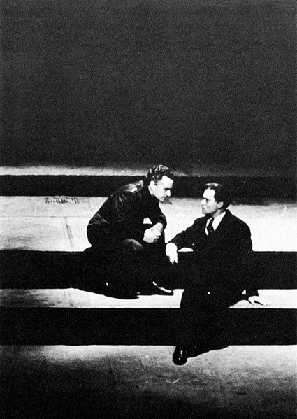 Martin Gabel and Orson Welles in Caesar (1937)