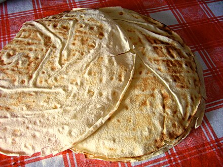 Traditional carasau bread