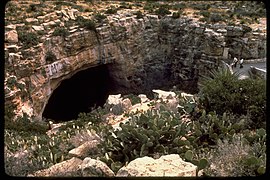 Entrée de la grotte touristique de Carlsbad.