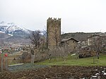 Una panoramica invernale del Castello di Tour de Villa, dal lato ovest