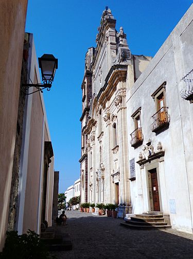 North side facade. Cattedrale Lipari 08.jpg