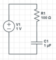 Equivalent charging circuit