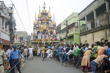 Jadu Ghosh er Rath, (Chariot Festival), Chandannagar