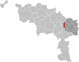 Chapelle-lez-Herlaimont Hainaut Belgium Map.svg