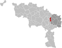 Chapelle-lez-Herlaimont Hainaut Belgique Map.svg