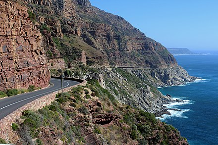 The Two Oceans Marathon route takes in the Chapmans Peak Drive.